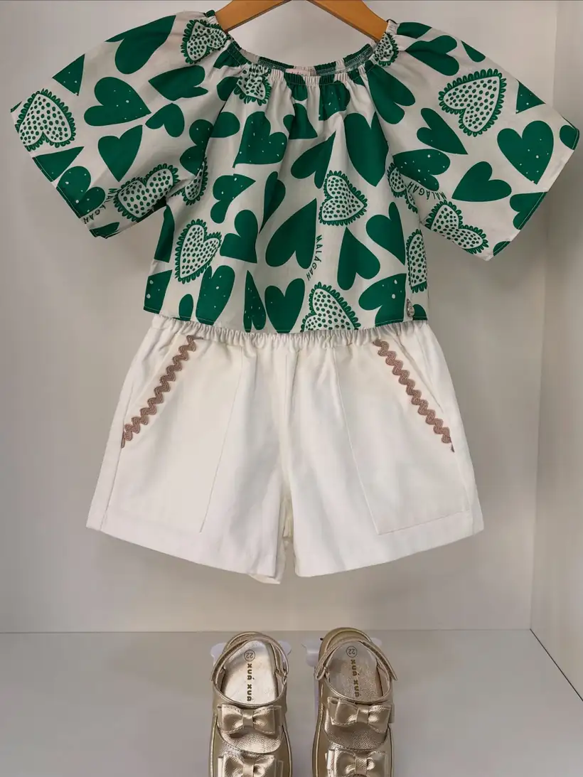 Conjunto Estampa Coração