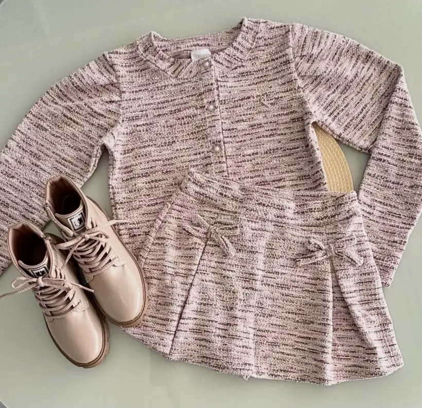Casaco Tweed Bege
