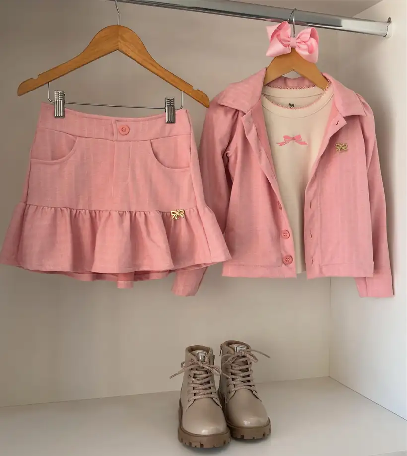 Conjunto Rosa Clarinho